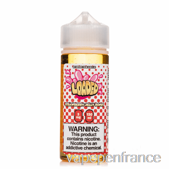 Beignet à La Gelée De Fraise - E-liquide Chargé - Vapeurs Impitoyables - Stylo Vape 120 Ml 0 Mg